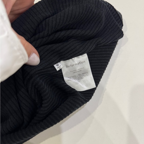 Reformation Ossie Knit Tank - Black Ribbed - size medium - Picture 4 of 7